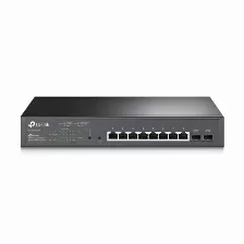 Switch Tp-link Jetstream Tl-sg2210mp Gestionado, L2/l2+, Rj-45 8, Gigabit Ethernet (10/100/1000), (poe +) 8, 1u, Negro