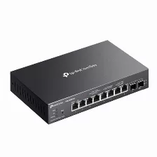 Switch Omada Smart | Tp-link | Sg2210xmp-m2 | De 10 Puertos | Con 8 Puertos Poe+ A 2.5g | 2 Sfp+ A 10g