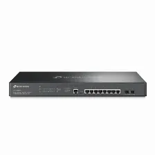 Switch Tp-link Omada Sg3210xhp-m2 Gestionado, L2+, Rj-45 8, 2.5g Ethernet (100/1000/2500), (poe +) 8, 1u, Negro