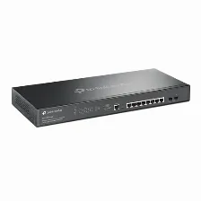 Switch Tp-link Omada Sg3210xhp-m2 Gestionado, L2+, Rj-45 8, 2.5g Ethernet (100/1000/2500), (poe +) 8, 1u, Negro