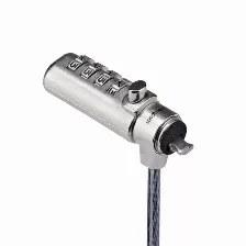 Cable Antirrobo Startech.com Noble, Brecha, Cerradura Con Combinación, 2 M, Acero Al Carbón, Negro, Plata