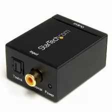 Convertidor Startech.com Audio Digital, Entrada óptica, Salida (l,r), Acero, Negro