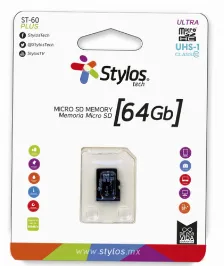 Memoria Micro Sd Stylos 64 Gb S/a Uhs1