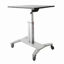 Estaciones De Trabajo Startech.com Ajustes De Altura Si, Soportadas 1 Pantallas, Color Negro, Plata