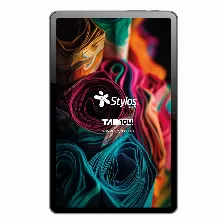 Tablet Stylos Tab104, 10.4 Pulg, Octa Core, Ram 4gb, 128gb, Wifi, Android 13, Incluye Funda, Usb-c, Gris