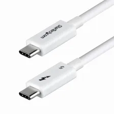 Cable Thunderbolt Startech.com 0.5 M V. 5, 120 Gbit/s, Blanco
