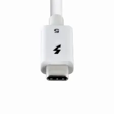 Cable Thunderbolt Startech.com 0.5 M V. 5, 120 Gbit/s, Blanco