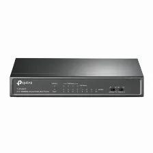 Switch Tp-link Tl-sf1008lp No Administrado, Rj-45 8, Fast Ethernet (10/100), 4 Poe, Negro