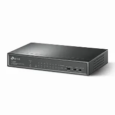 Switch Tp-link Tl-sf1009p No Administrado, Rj-45 9, Fast Ethernet (10/100), (poe +) 8, Negro