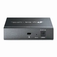 Switch Tp-link Tl-sg105e Gestionado, L2, Rj-45 5, Gigabit Ethernet (10/100/1000), Negro
