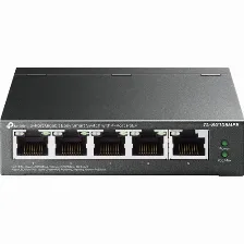 Switch Tp-link Tl-sg105mpe L2, Rj-45 5, Gigabit Ethernet (10/100/1000), Negro