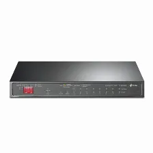 Switch Tp-link Tl-sg1210mp No Administrado, Rj-45 9, Gigabit Ethernet (10/100/1000), (poe +) 8, Negro