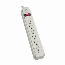 Supresor De Picos Tripp Lite 120 V, 1800 W, 790 J, 6 Contactos, Nema 5–15p, Gris