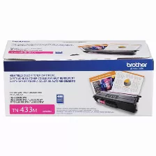 Tóner Brother Tn-433m Original, Magenta, Alto Rendimiento (xl)