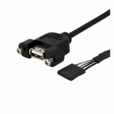 Cable Usb Startech.com Cable De 91cm Usb 2.0 Para Montaje En Panel Conexión A Placa Madre Idc 5 Pines - Hembra Usb A, 0.9 M, Negro