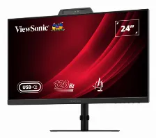 Monitor Led Viewsonic 24 Pulgadas Vg2441v/ Full Hd 1920x1080p/ Camara Integrada/ Hdmi/ Display Port/ Panel Ips/ 120 Hz/ 4 Ms/ 3 Aa‘os De Garantia