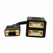 Startech Cable De 30cm Duplicador Divisor De Vídeo Vga De 2 Puertos Salidas Compacto, Bifurcador, Splitter - 2x Hembra Hd15 (vgaspl1vv)