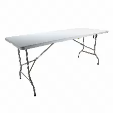 Mesa Plegable Modamob Flex Board 180, Color Blanco, Calibre 18, 1.80m, 180x74x74cm, Tubular 25mm Diametro, Uso Rudo
