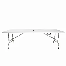 Mesa Plegable Modamob Flexboard 244, 2.44x76x74cm, Calibre 18, Diamtero De Tubo De 25mm, 4.3cm Grosor, Blanco