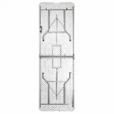 Mesa Plegable Modamob Flexboard 244, 2.44x76x74cm, Calibre 18, Diamtero De Tubo De 25mm, 4.3cm Grosor, Blanco