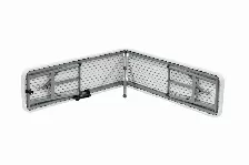 Banca Plegable Modamob, Largo 1.83mts, Ancho 28cm, Alto 43.5cm, Tubo Grosor 22mm, Color Blanco